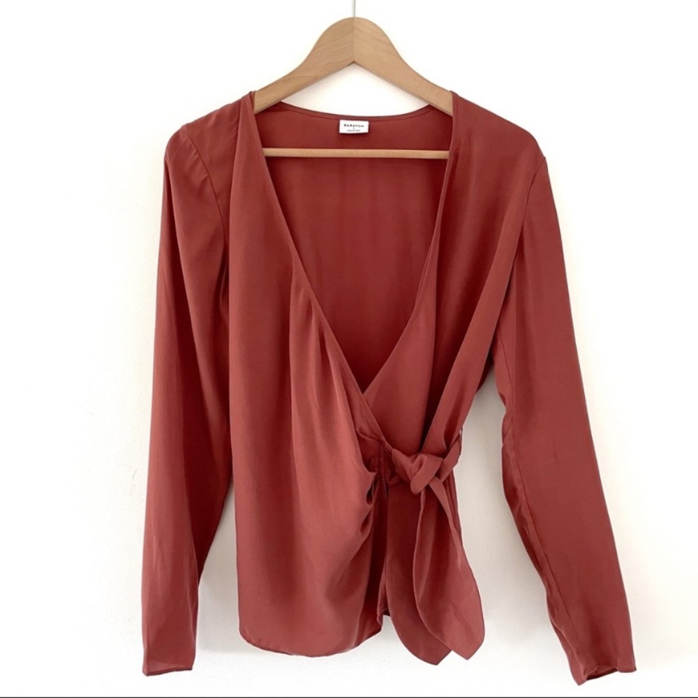 Aritzia Wren Wrap Blouse